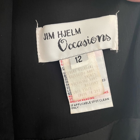 Jim Hjelm Occasions Black Racerback Dress - Picture 11 of 11